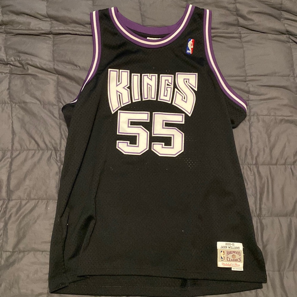 Mitchell and Ness Authentic Black Jason Williams Kings Jersey